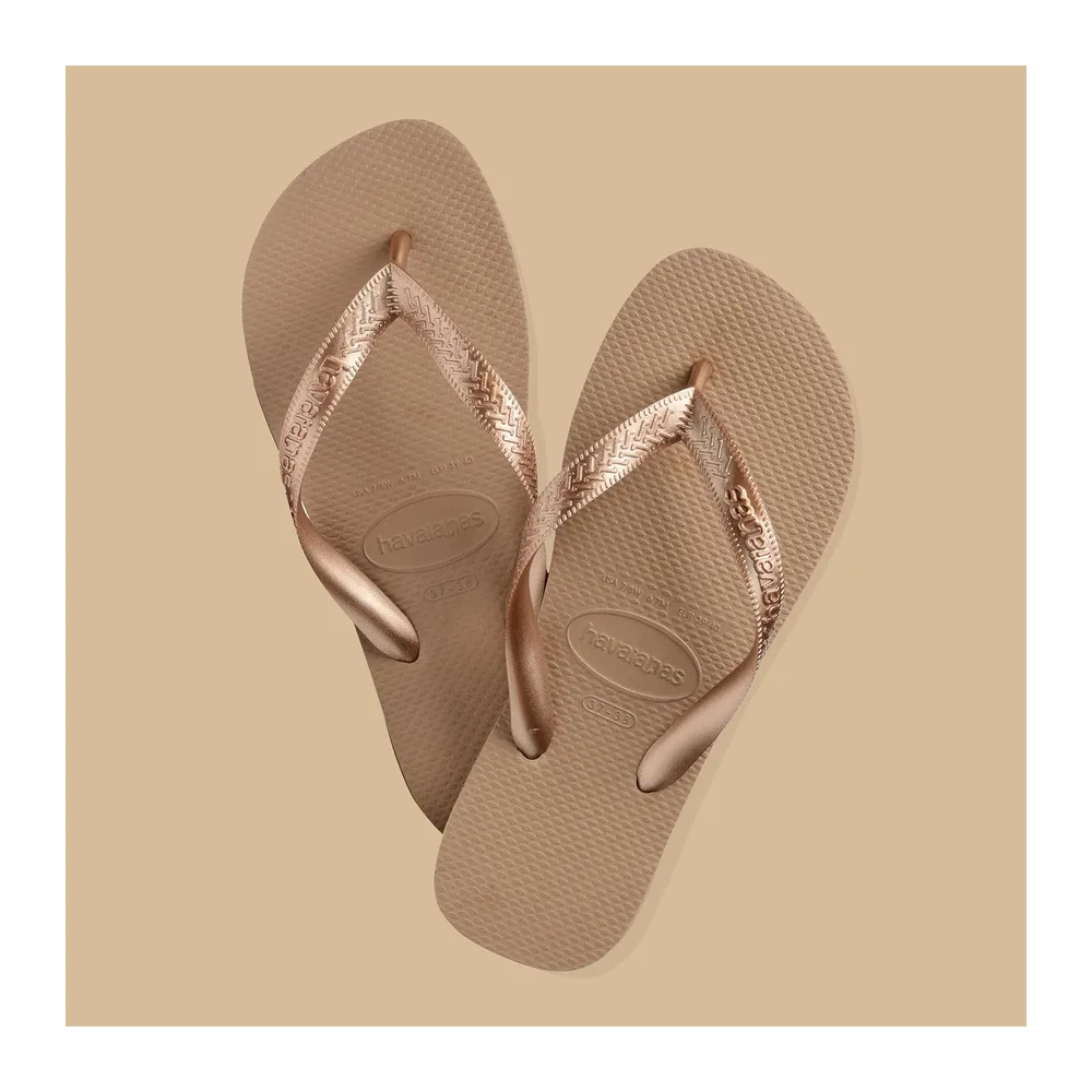 Top Tiras Tongs — Rose Gold