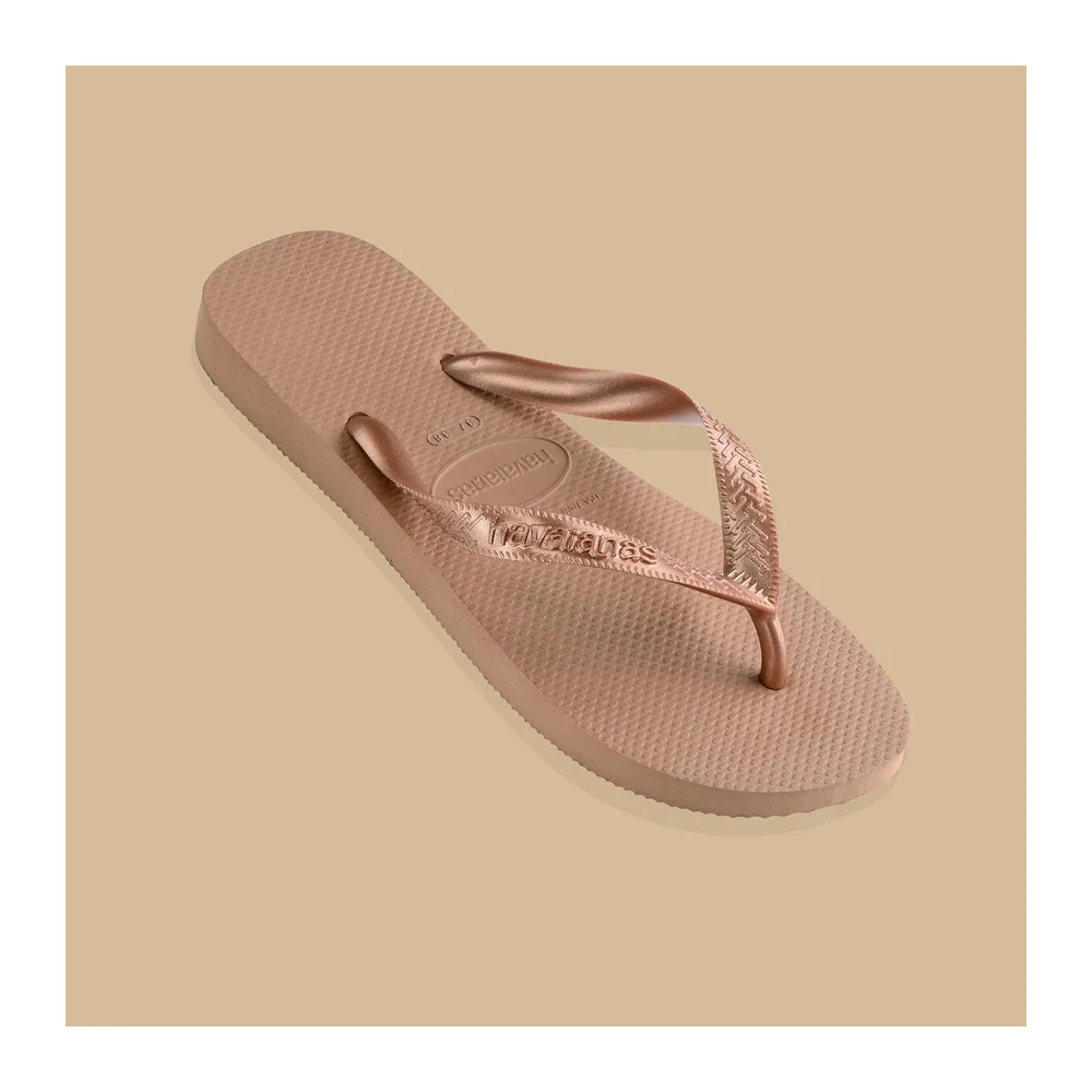 Top Tiras Tongs — Rose Gold