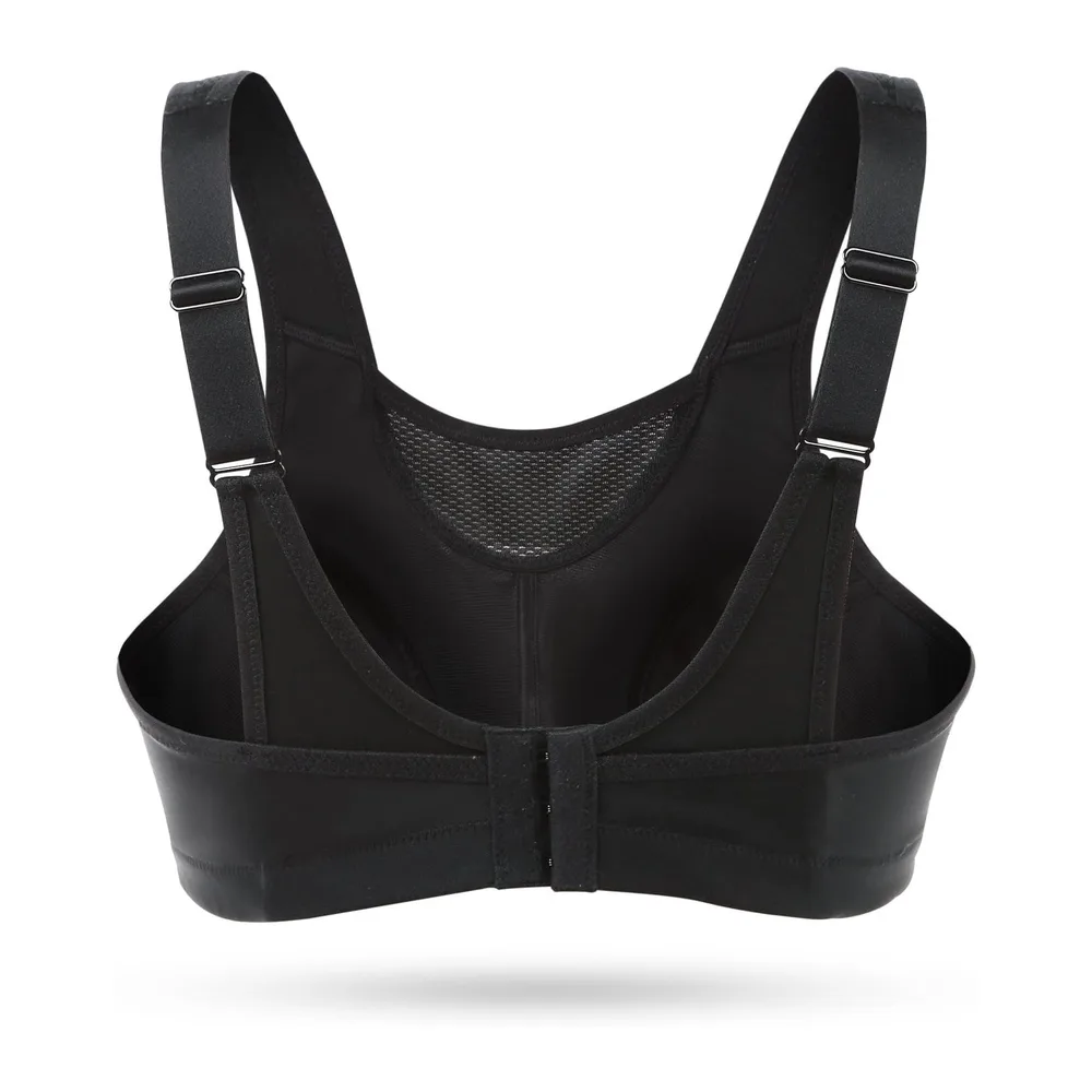 Soutien-Gorge Brassiere Sport Grande Taille Impact Elevé sans Armature Non — Noir
