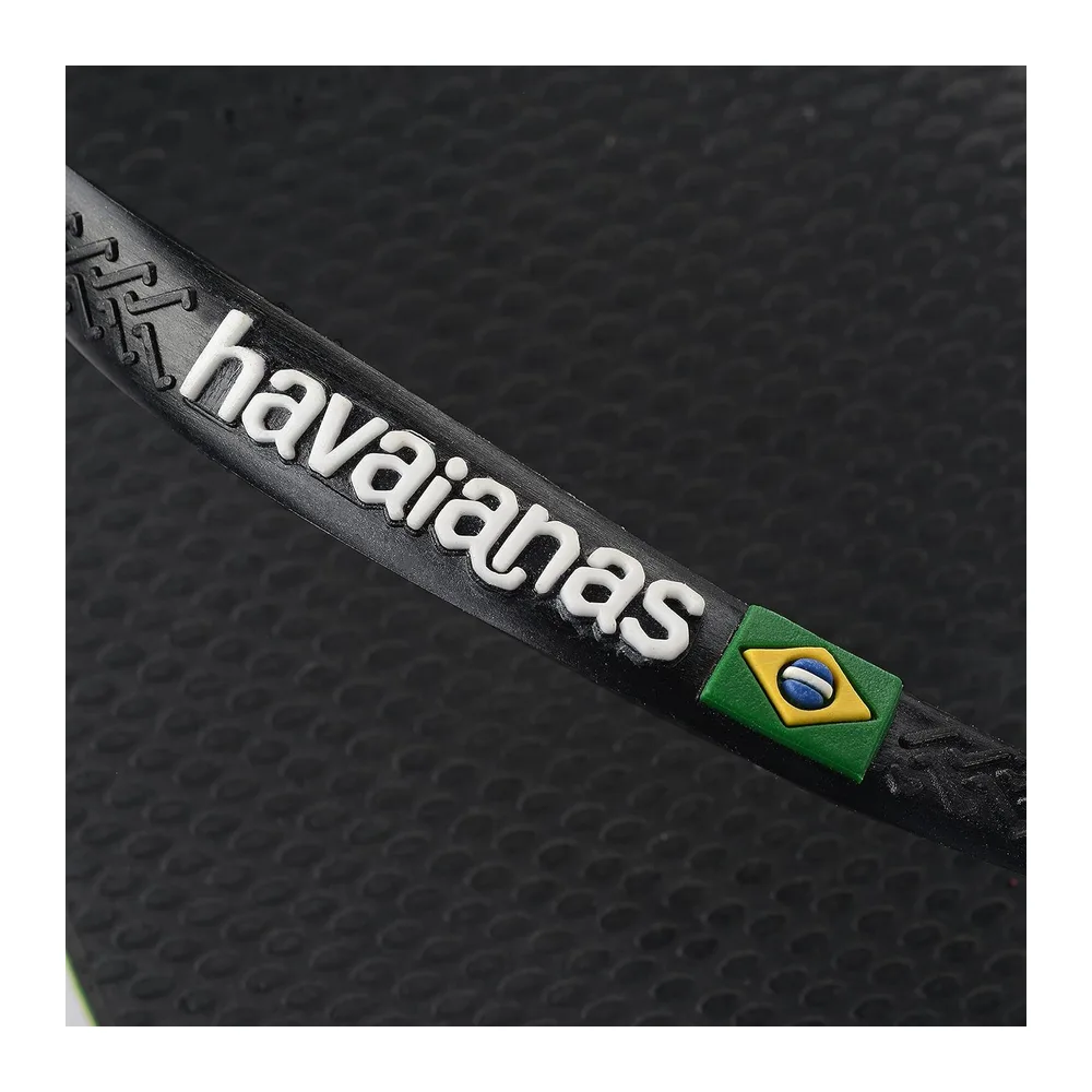 Slim Brasil Logo Tongs — Noir