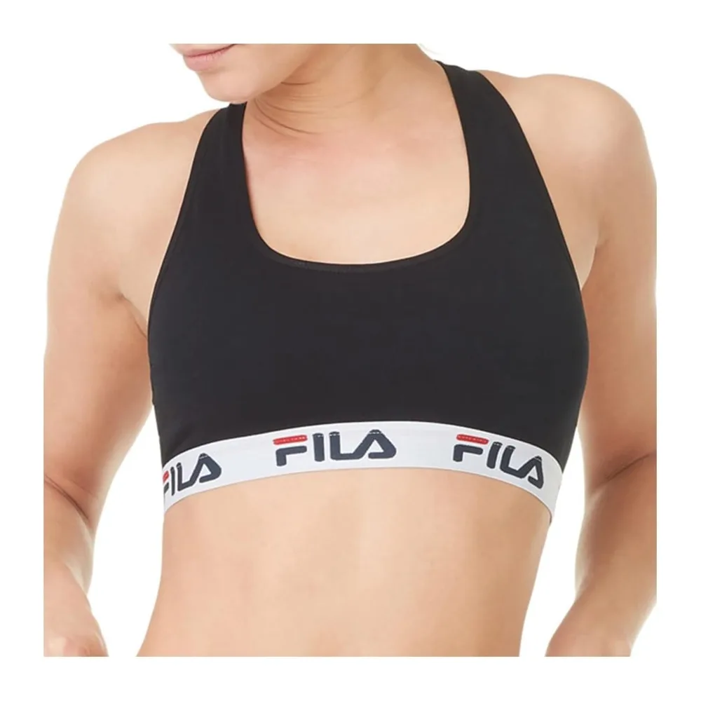 Soutien-Gorge Coton, Brassière, Sport, Liberté de Mouvement — Noir