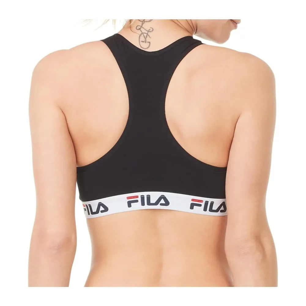 Soutien-Gorge Coton, Brassière, Sport, Liberté de Mouvement — Noir