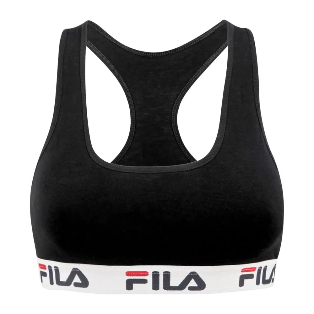 Soutien-Gorge Coton, Brassière, Sport, Liberté de Mouvement — Noir