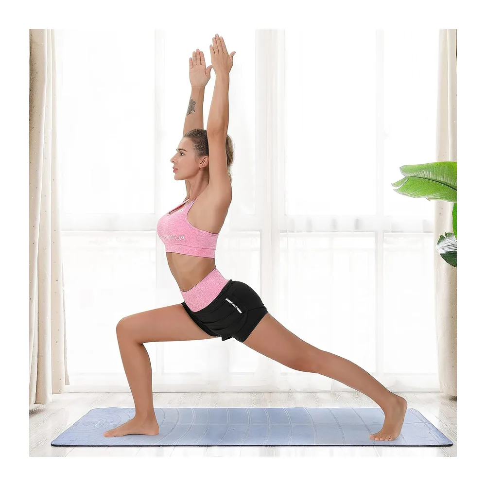 De Yoga Costumes Ensembles de Sport Gym Running à séchage Rapide Costumes Sportifs — Rose
