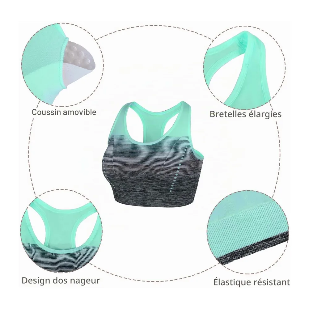 Amb00319 Soutien-Gorge de Sport — Vert