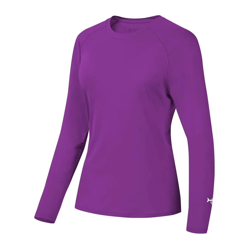 T-Shirt de Protection Solaire UV UPF 50+ à Manches Longues pour la pêche, la — Violet