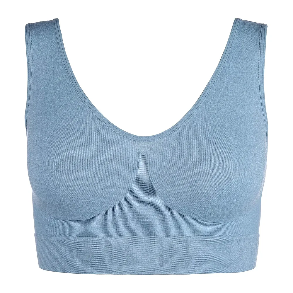 Soutiens-Gorge sans Armatures,sans Coutures et sans Crochets — Crème Bleu