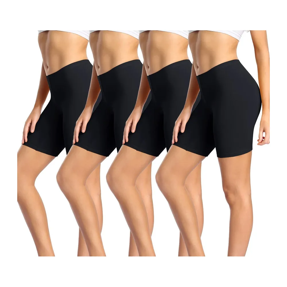 Anti Frottement Cuisse Short sous Robe Panty Coton Shorty — Noir