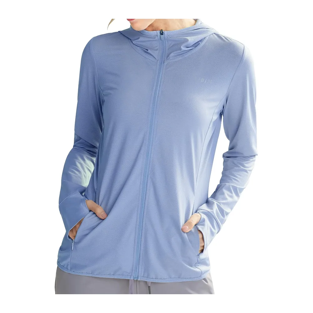 UV Chemise Veste de Course Running Vêtements — 01-bleu Lavande-upgrade