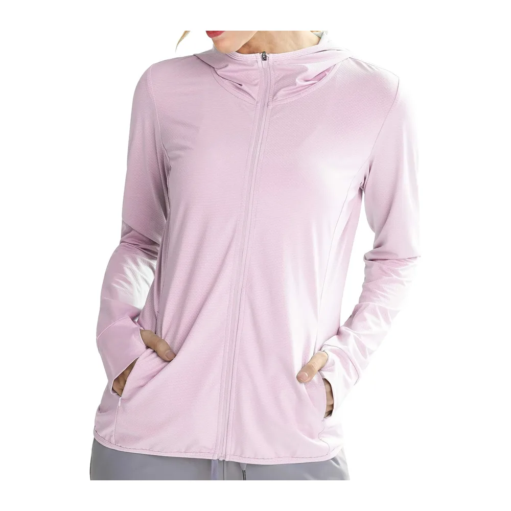 UV Chemise Veste de Course Running Vêtements — 01-couleur Rose-upgrade