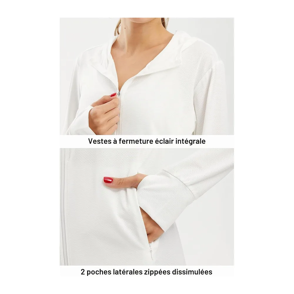 UV Chemise Veste de Course Running Vêtements — 01-blanc-upgrade