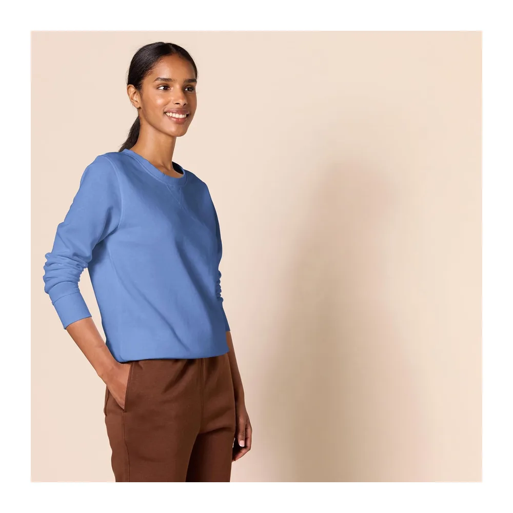 Pull à Col Rond en Polaire (Disponible en Grandes Tailles) — Bleu