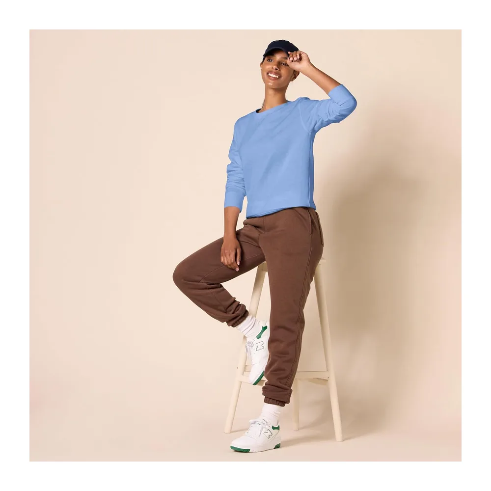 Pull à Col Rond en Polaire (Disponible en Grandes Tailles) — Bleu