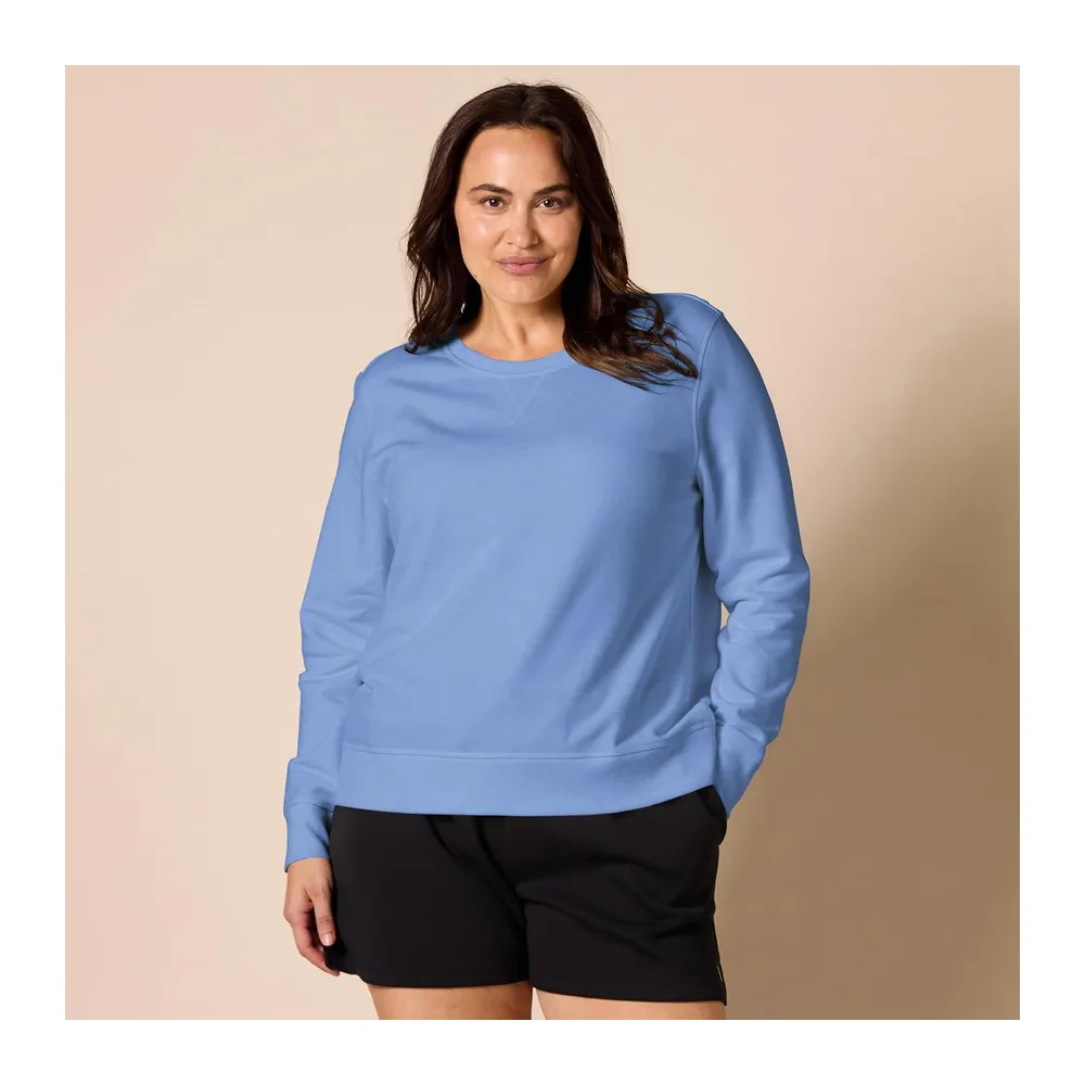 Pull à Col Rond en Polaire (Disponible en Grandes Tailles) — Bleu