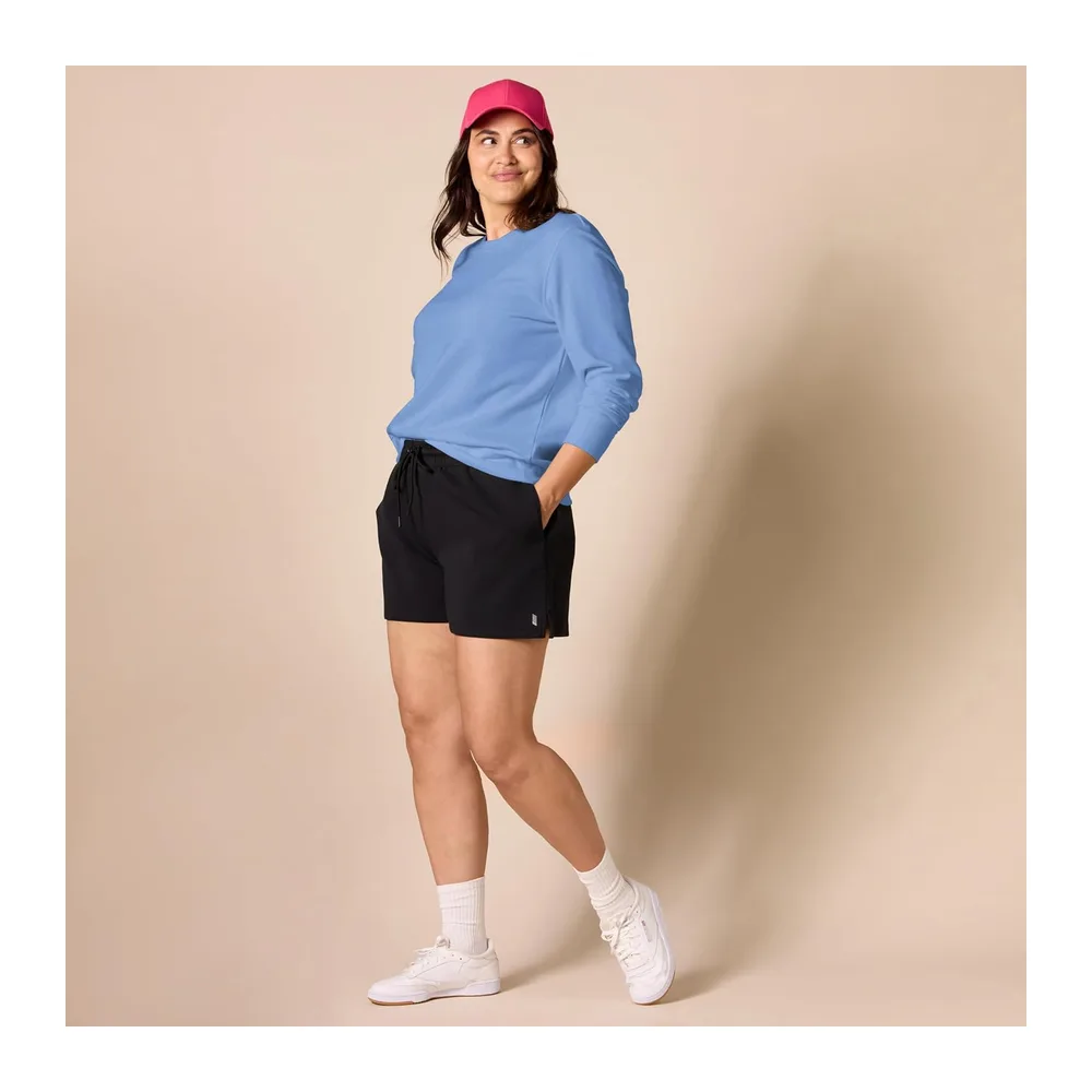 Pull à Col Rond en Polaire (Disponible en Grandes Tailles) — Bleu