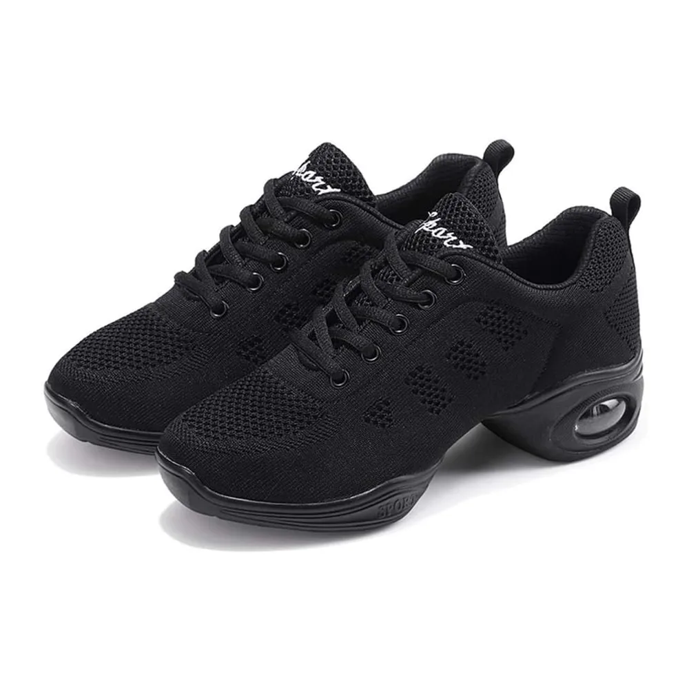 Chaussures de Sport Jazz Chaussures d'entraînement à la Danse de — Noir Coussin D Air