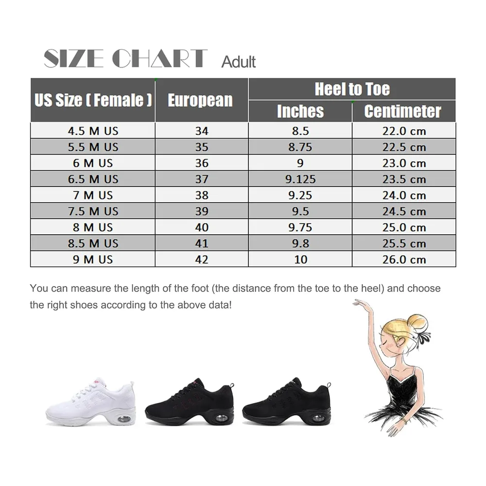 Chaussures de Sport Jazz Chaussures d'entraînement à la Danse de — Noir Coussin D Air