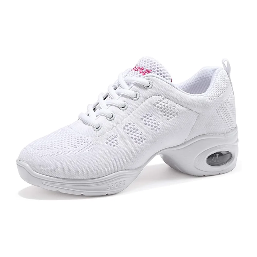Chaussures de Sport Jazz Chaussures d'entraînement à la Danse de — Blanc Coussin D Air