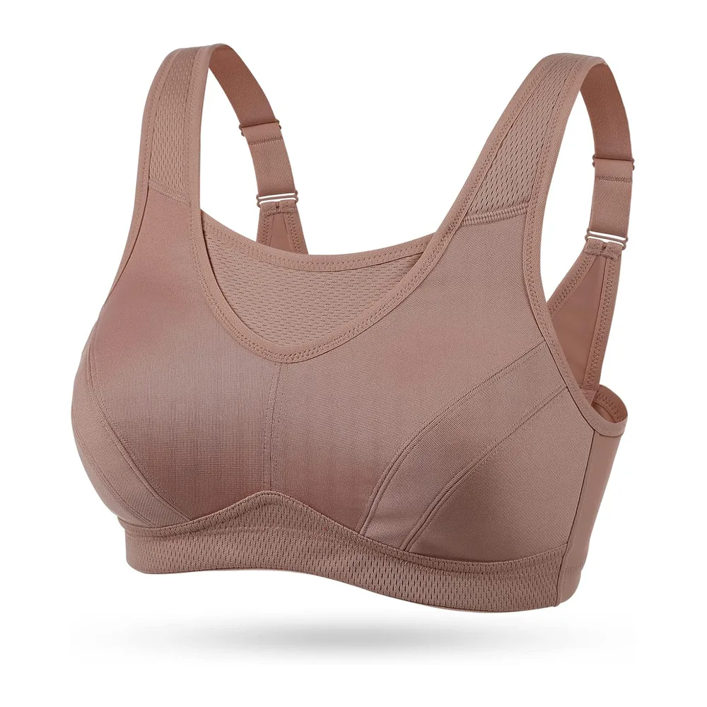 Soutien-Gorge Brassiere Sport Grande Taille Impact Elevé sans Armature Non — Amber