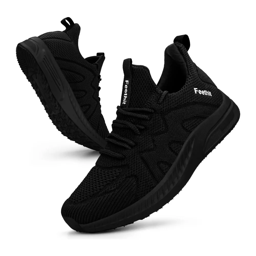 Chaussures de Sport Respirant Légère de Fitness Outdoor — Noir