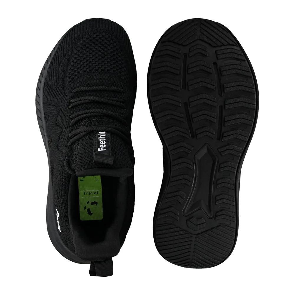 Chaussures de Sport Respirant Légère de Fitness Outdoor — Noir