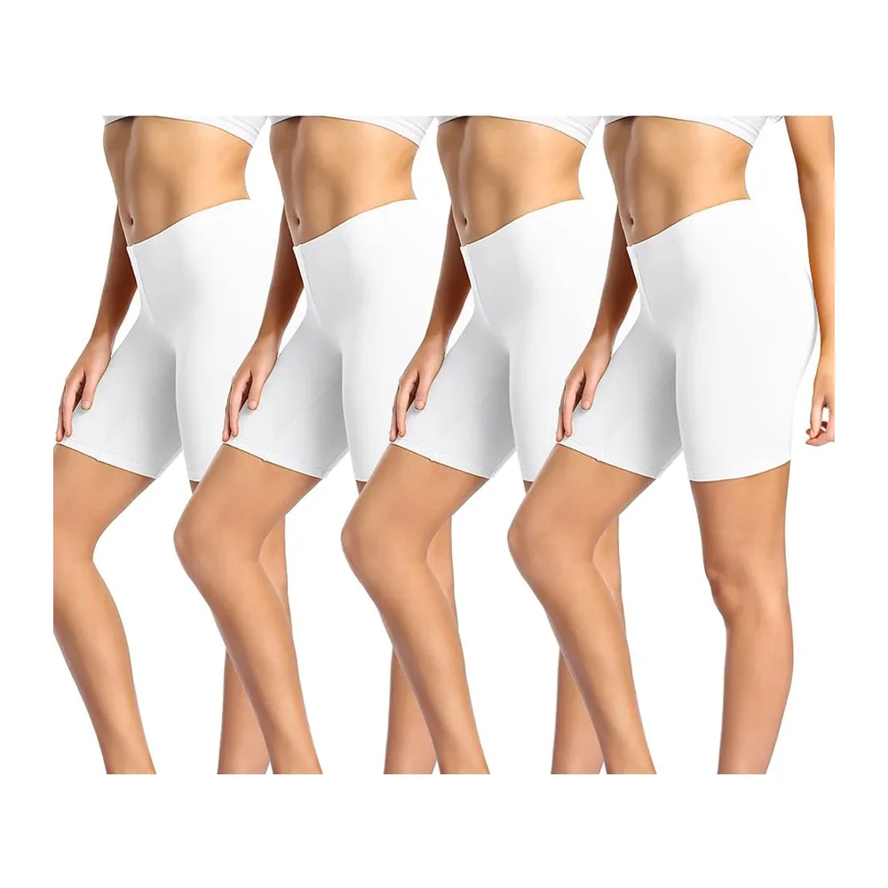 Anti Frottement Cuisse Short sous Robe Panty Coton Shorty — Blanc