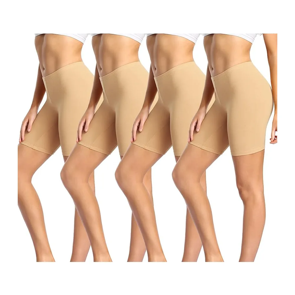 Anti Frottement Cuisse Short sous Robe Panty Coton Shorty — Beige