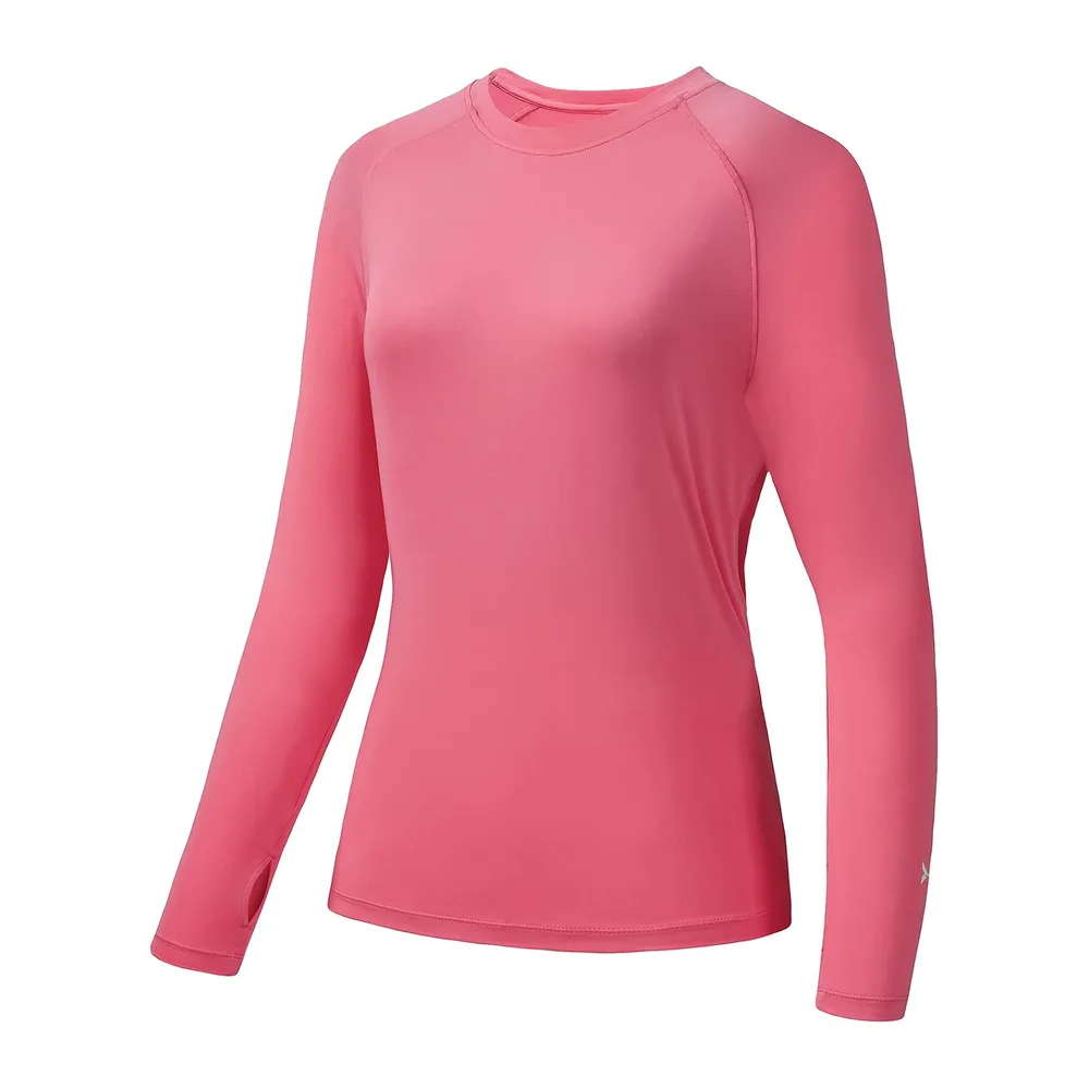 T-Shirt de Protection Solaire UV UPF 50+ à Manches Longues pour la pêche, la — Rose