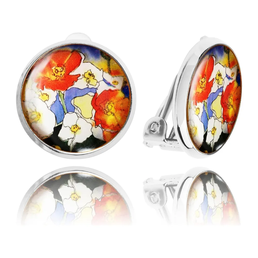 Comfortable Elegant Classic Small Round Clip On Earrings