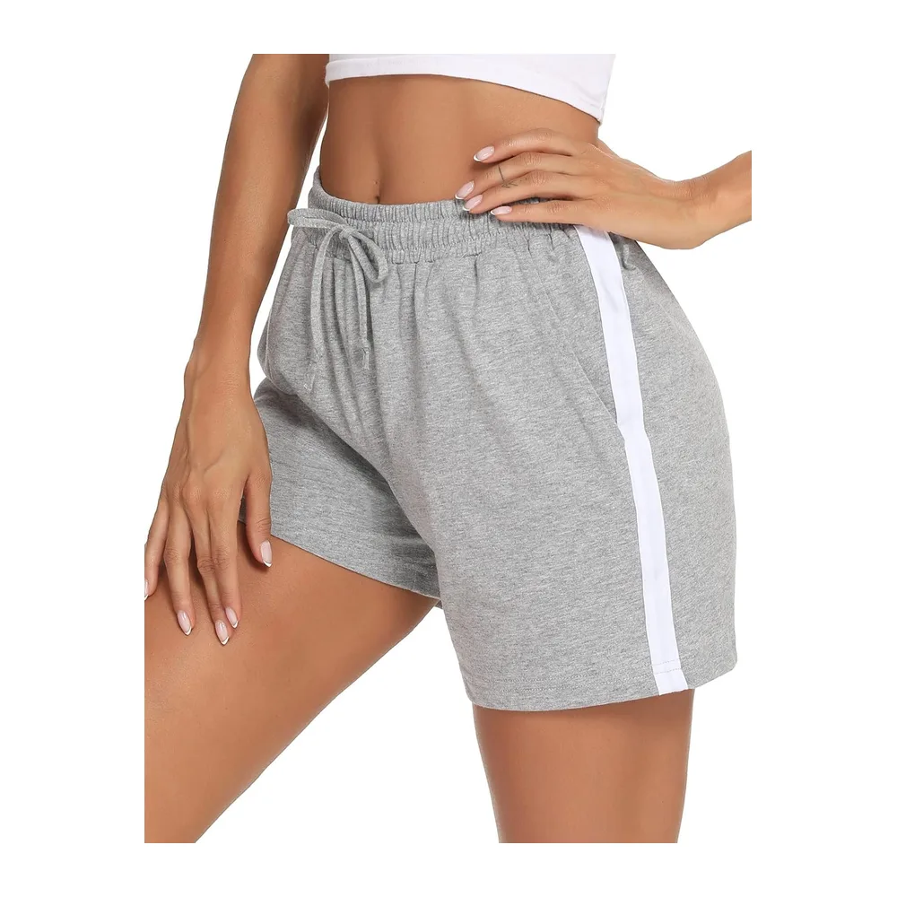 Short de Course à Pied décontracté en Coton — A Gris