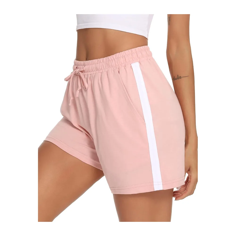 Short de Course à Pied décontracté en Coton — A Rose