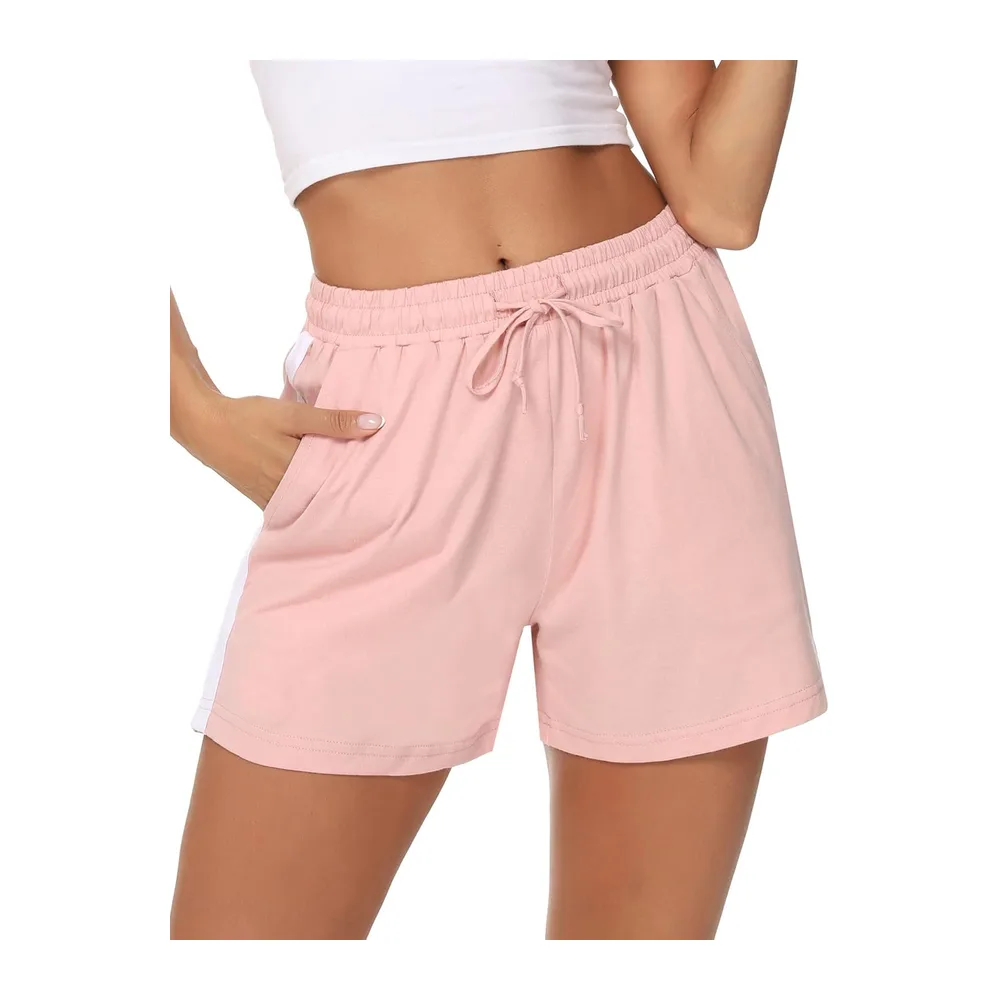 Short de Course à Pied décontracté en Coton — A Rose