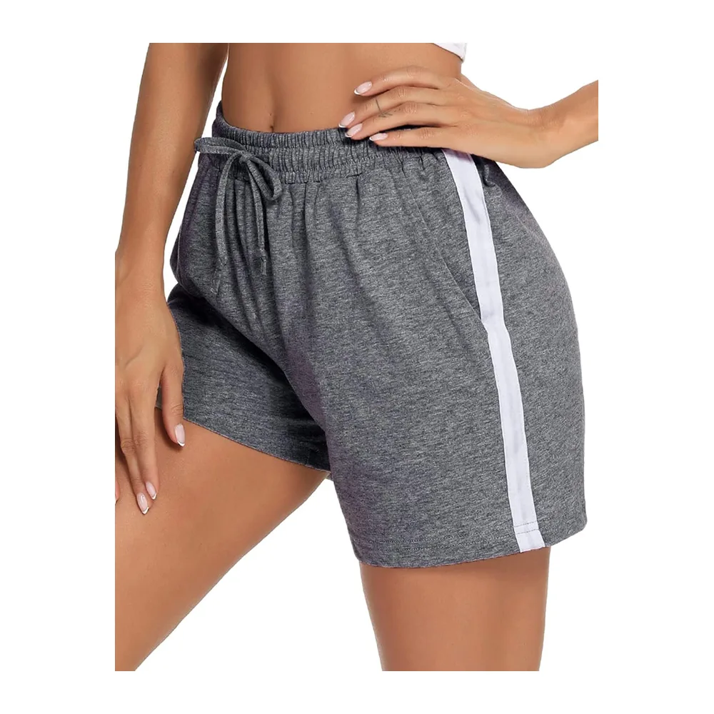 Short de Course à Pied décontracté en Coton — A Gris Foncé