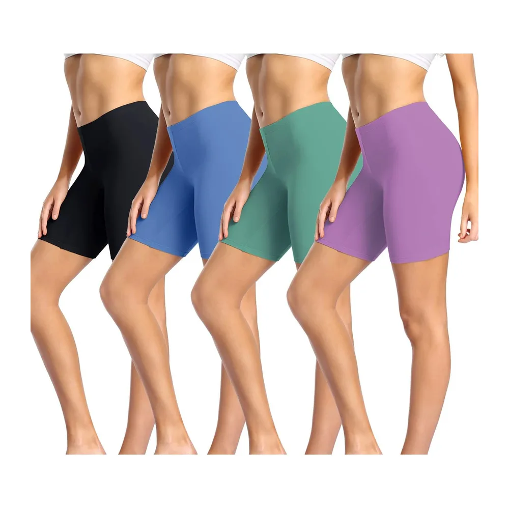 Anti Frottement Cuisse Short sous Robe Panty Coton Shorty — Noir/Bleu/Vert/Violet