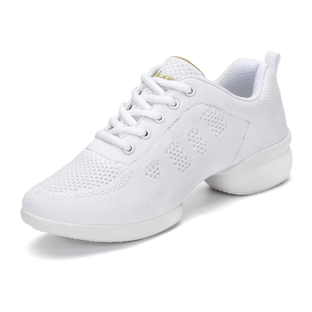 Chaussures de Sport Jazz Chaussures d'entraînement à la Danse de Danse de Marche — Blanc