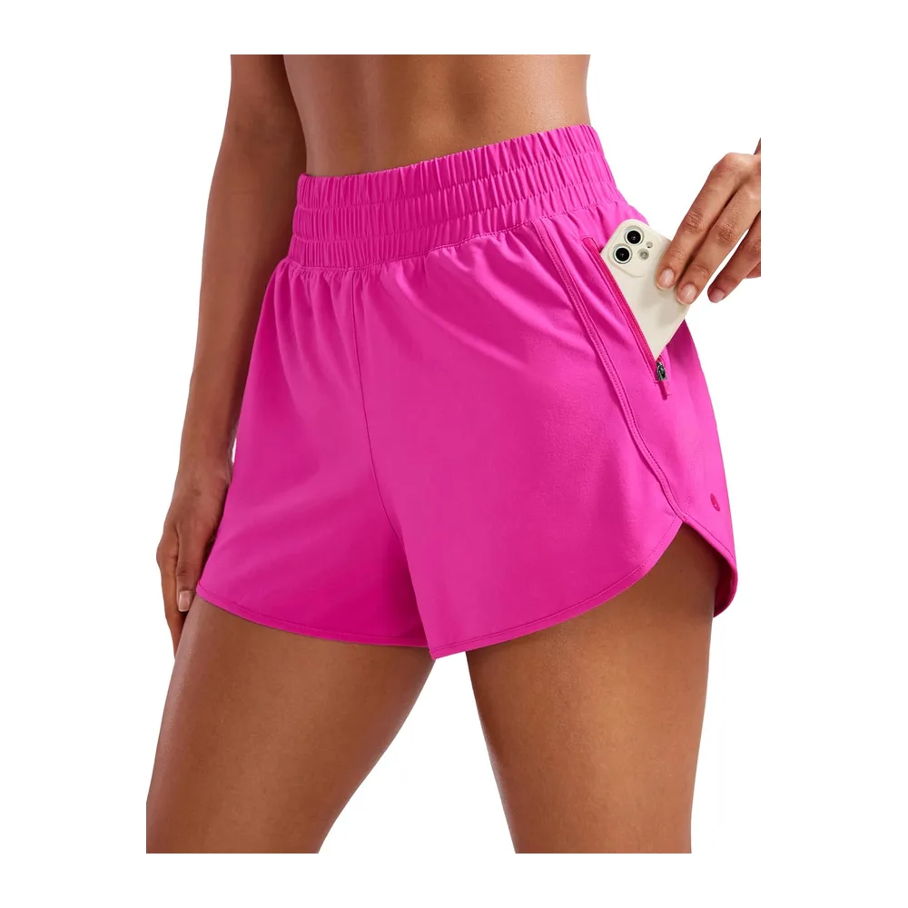 Shorts Fitness Dauphin Taille Haute — Hibiscus Violet
