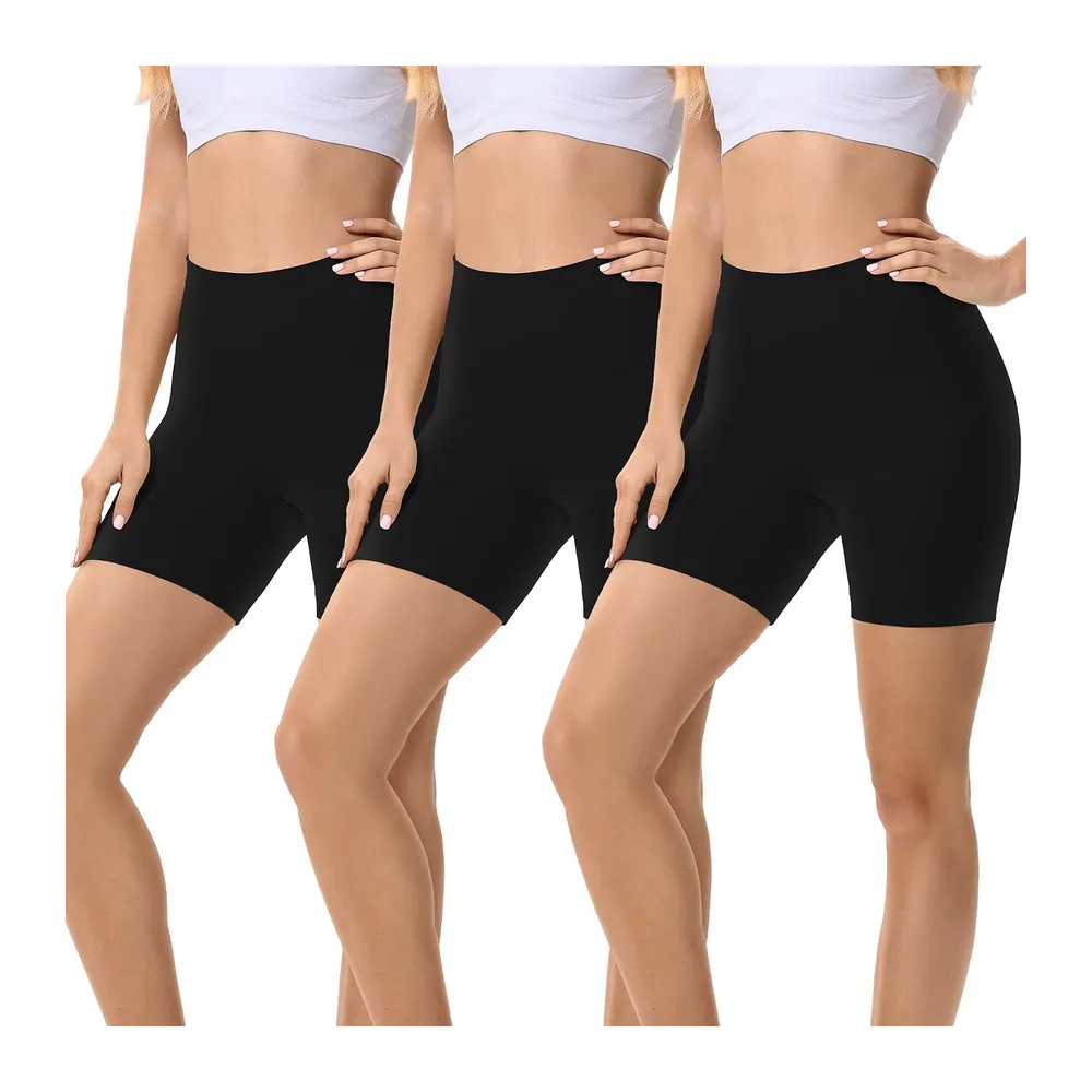 Shorty sous Jupe Legging Court Anti Frottement Cuisse Boxer Short Cycliste Douce — 3*noir