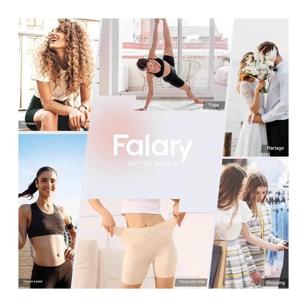 Shorty sous Jupe Legging Court Anti Frottement Cuisse Boxer Short — Noir+beige+blanc