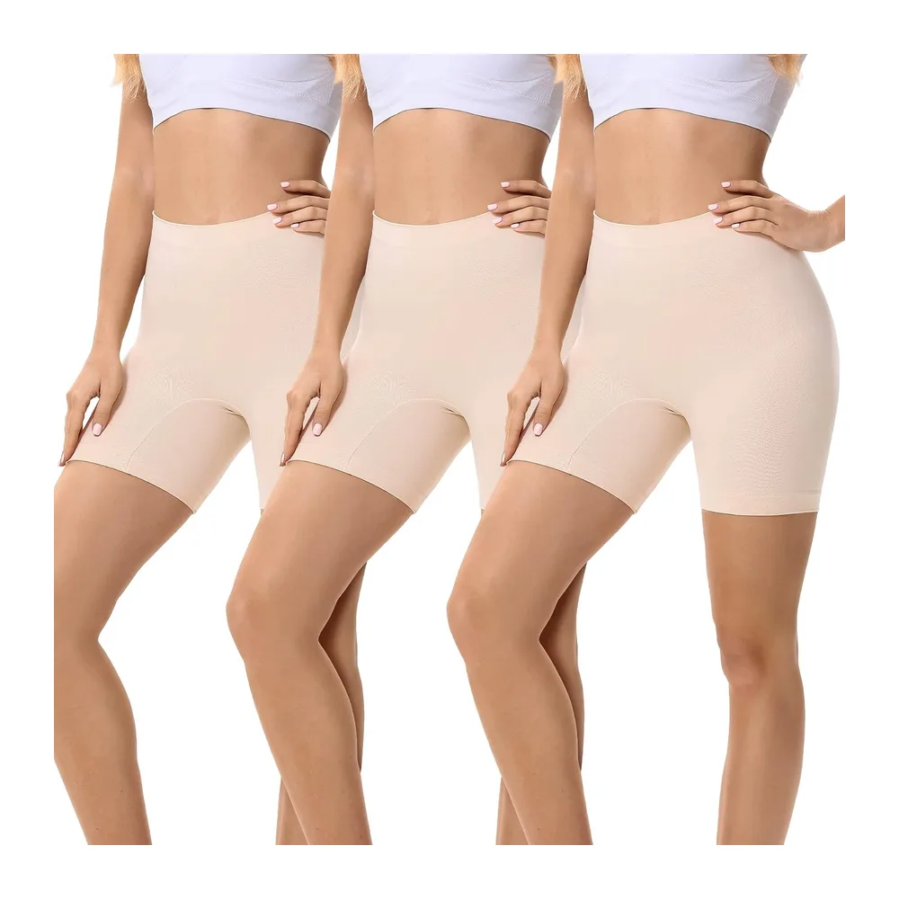 Shorty sous Jupe Legging Court Anti Frottement Cuisse Boxer Short Cycliste Douce — 3*beige