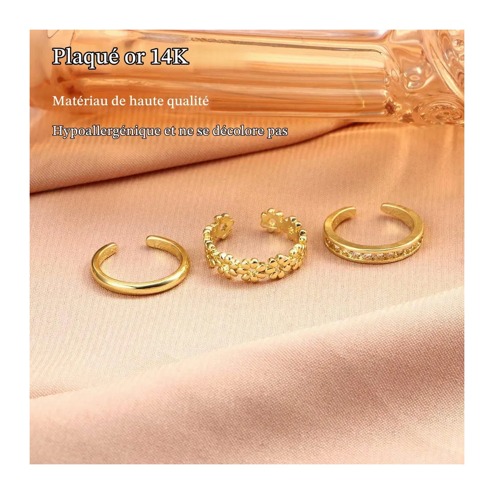 Bague Orteil Acier Inoxydable Bague de Pied