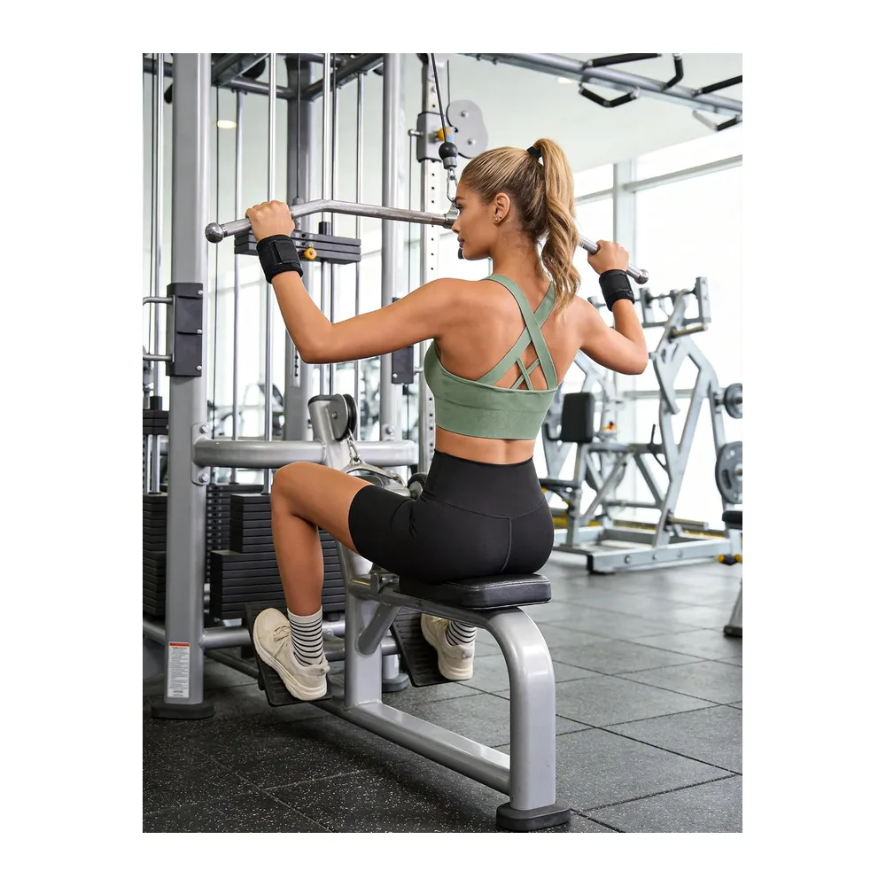 Brassière Sport sans Armature avec Coussinets Amovibles — Vert