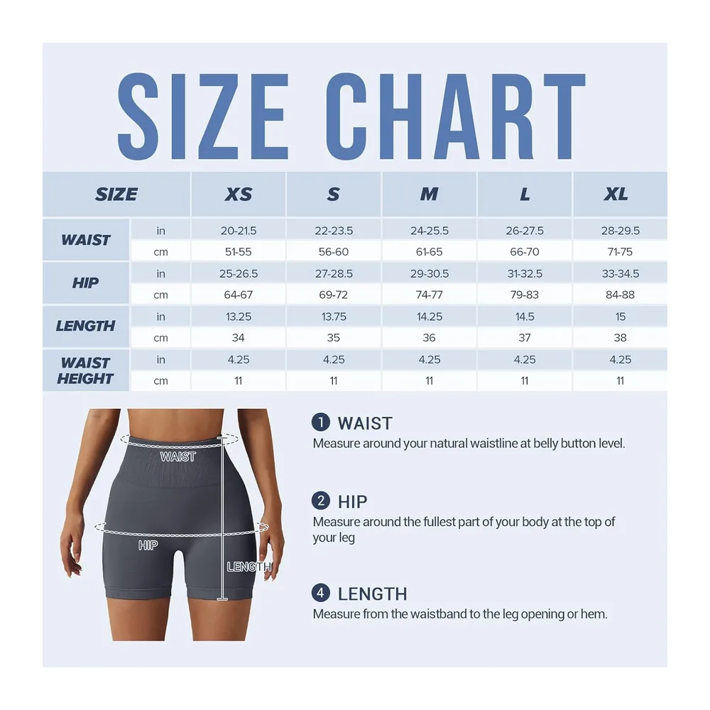 Short de sport, taille haute, sans coutures, legging court, push up, pour la — Gris Foncé