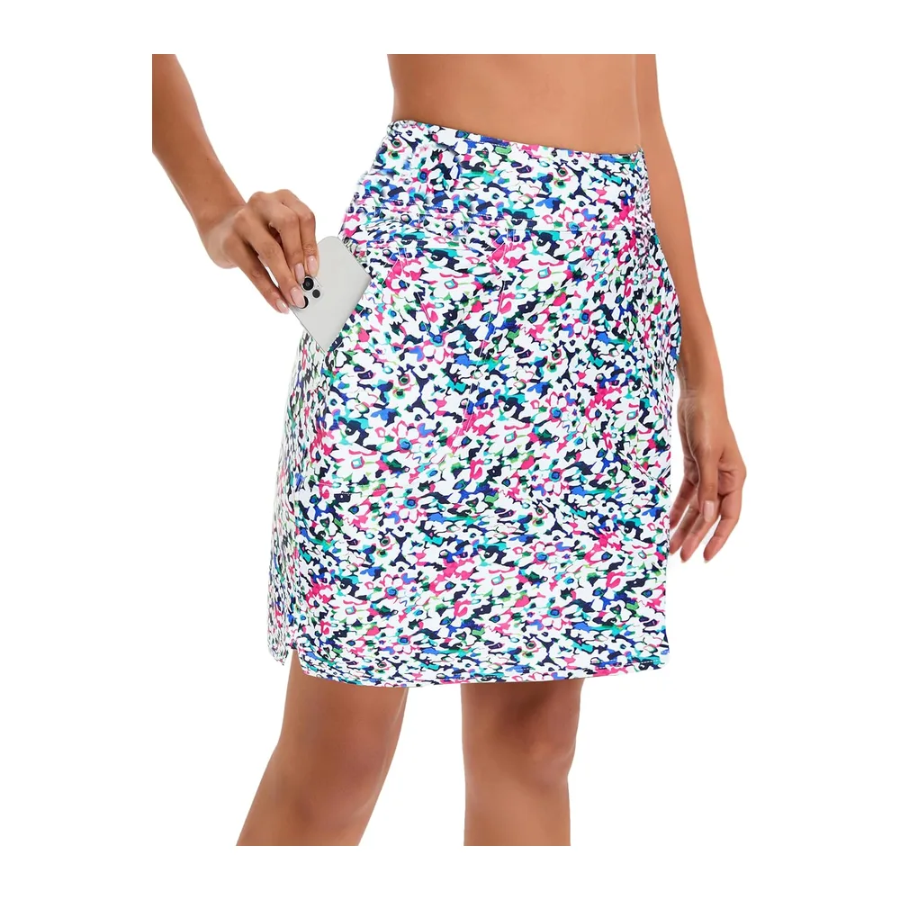 Jupe avec short intégré, longueur genou, taille haute, pour le sport — Petits Lambeaux
