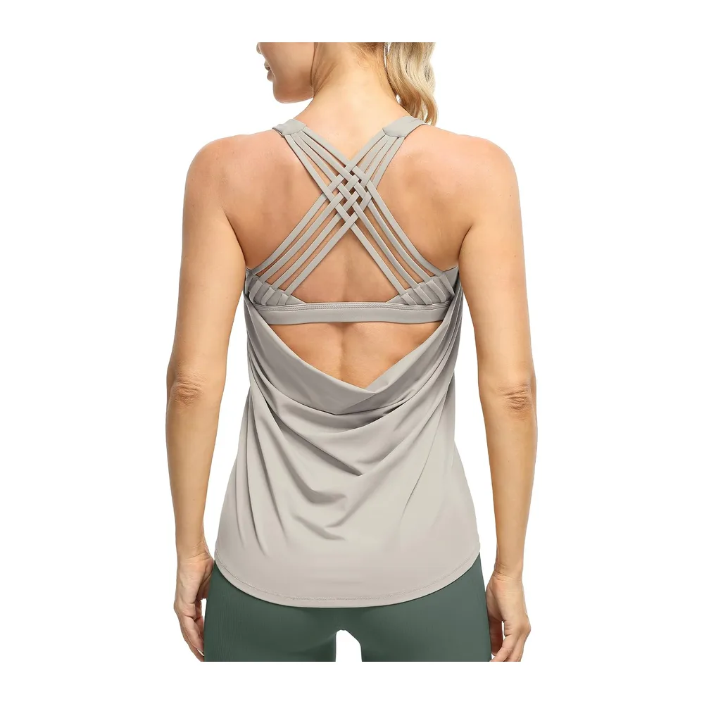 Débardeur de Sport 2 en 1 — Gris Naturel