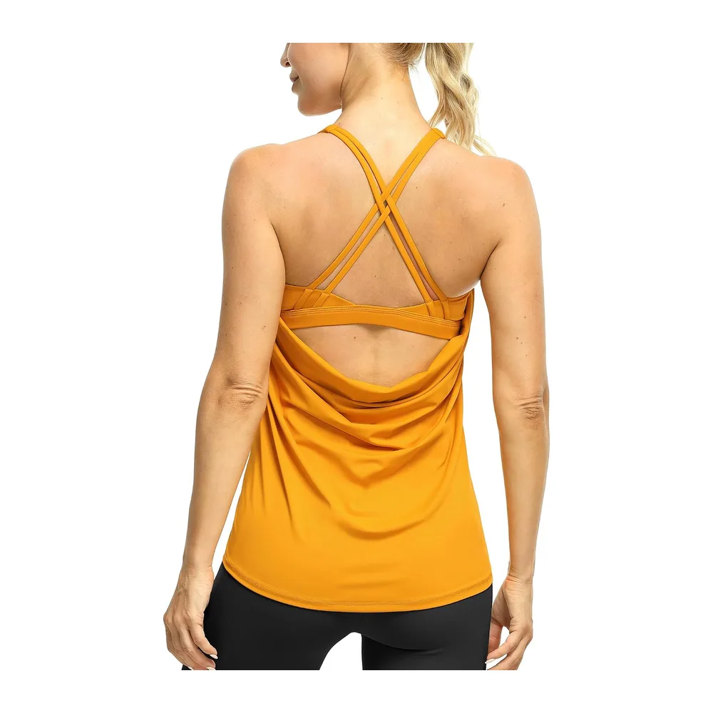 Débardeur de Sport 2 en 1 — Jaune Doré
