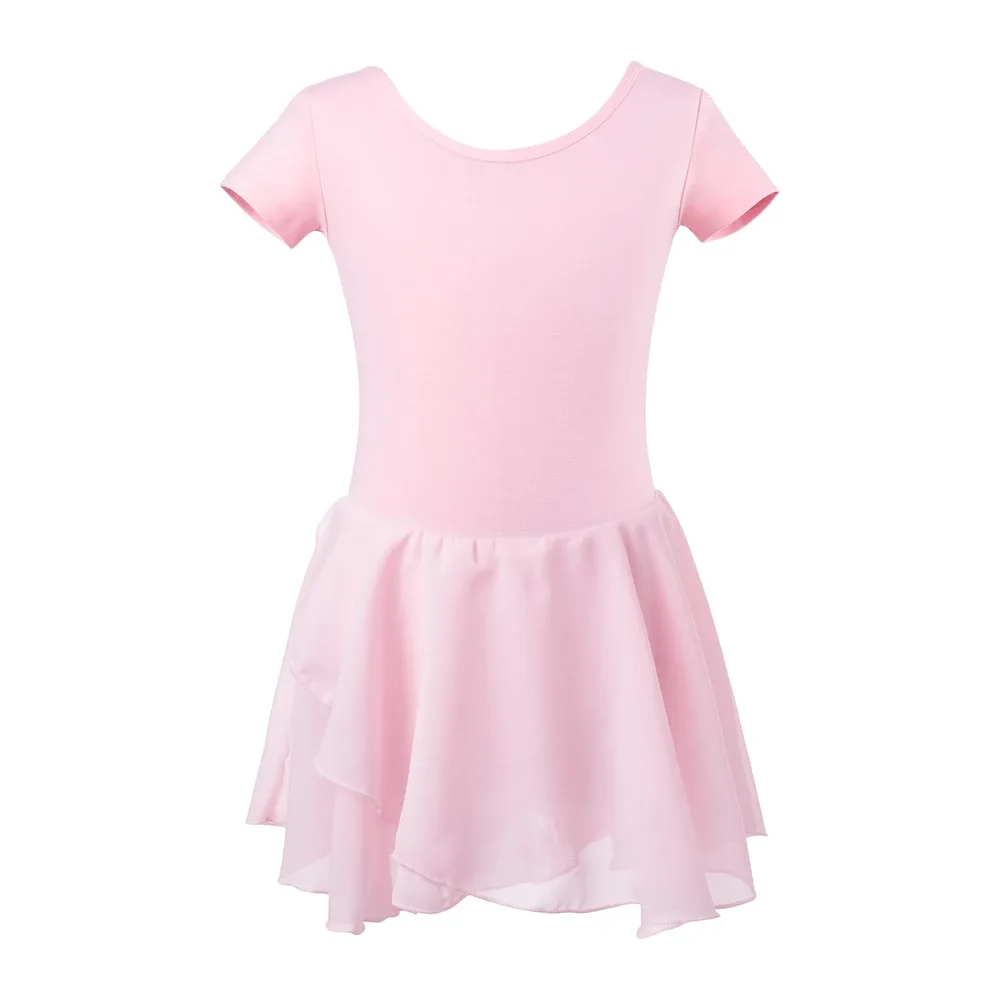 Tanzdunsje Girls' Ballet Dress with Tutu Skirt, Leotard Dance Girls Tutu Dance — Rose