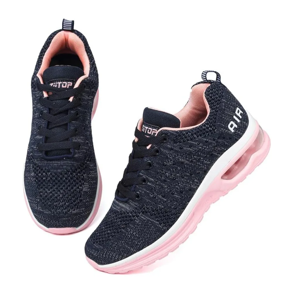 Basket Chaussures de Running Sneakers Basket de Marche à Coussin d'air — Bluepink