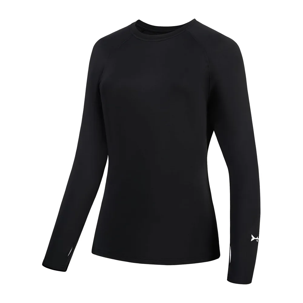 T-Shirt de Protection Solaire UV UPF 50+ à Manches Longues pour la pêche, la — Noir