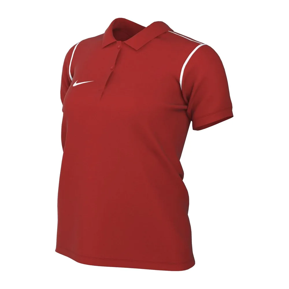 W NK DF Park20 Polo Polo à Manches Courtes — Rouge/Blanc