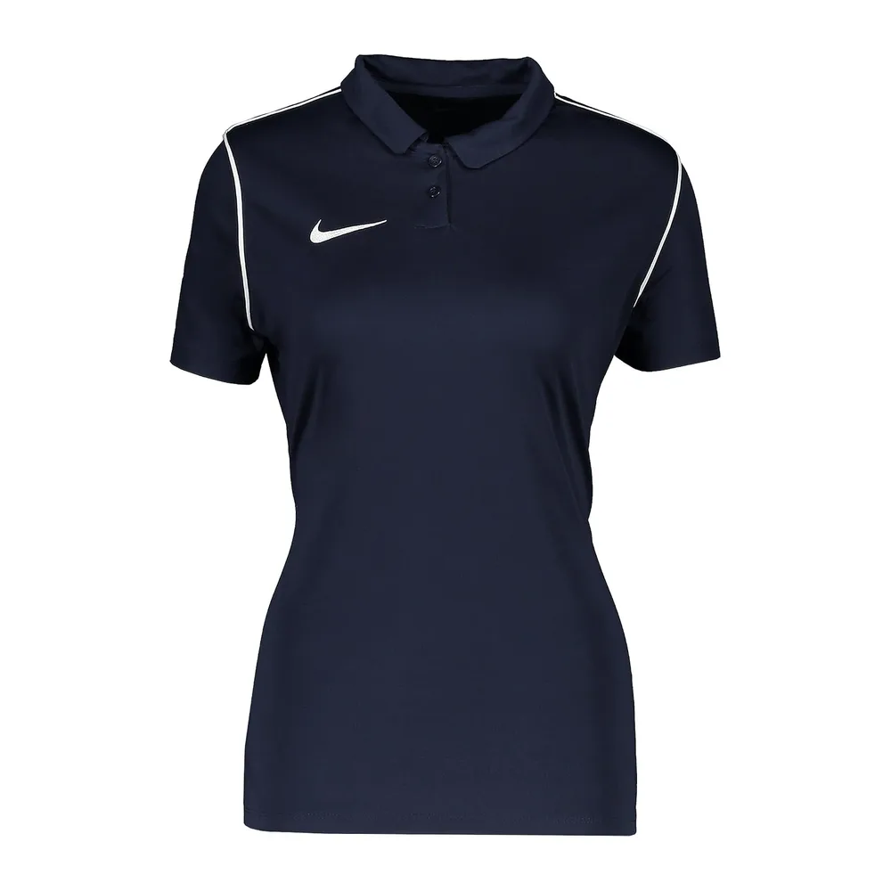 W NK DF Park20 Polo Polo à Manches Courtes — Bleu Nuit/Blanc